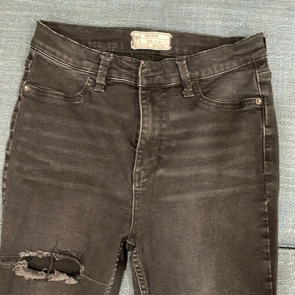 Free people black skinny jeans